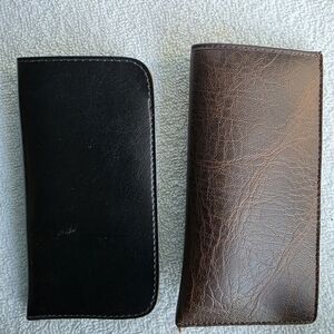 Elegant Black and Brown Clip On Sunglasses Holder
